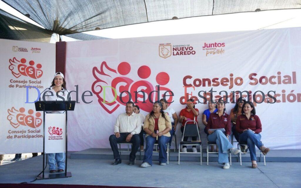 Vecinos del poniente de Nuevo Laredo se unen a trabajos del Gobierno Municipal