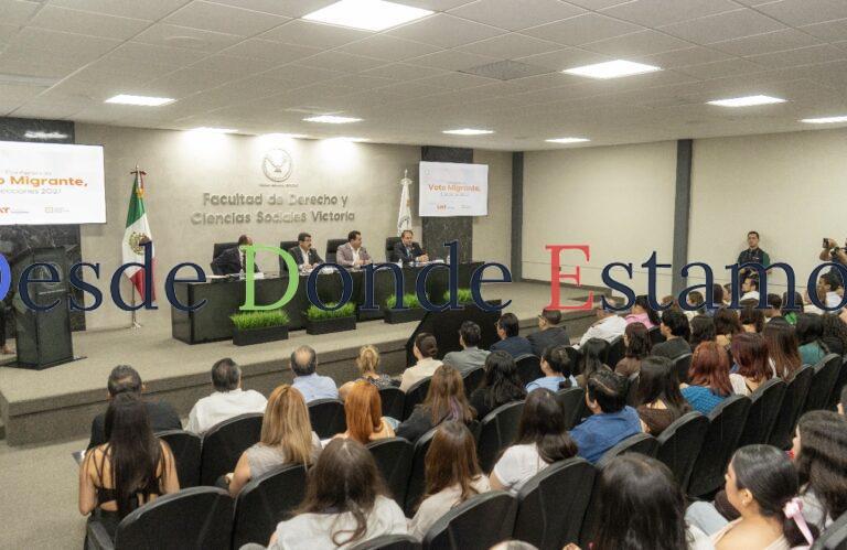 Exponen en la UAT conferencia “Voto Migrante, Elecciones 2027”