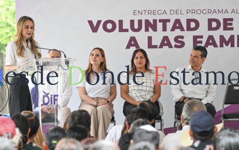 Entregan Lucy y Lalo 3 mil insumos alimentarios