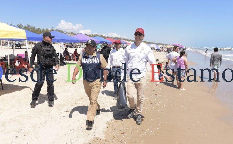 Suma Tamaulipas esfuerzos con Federación y municipios para sanear litoral