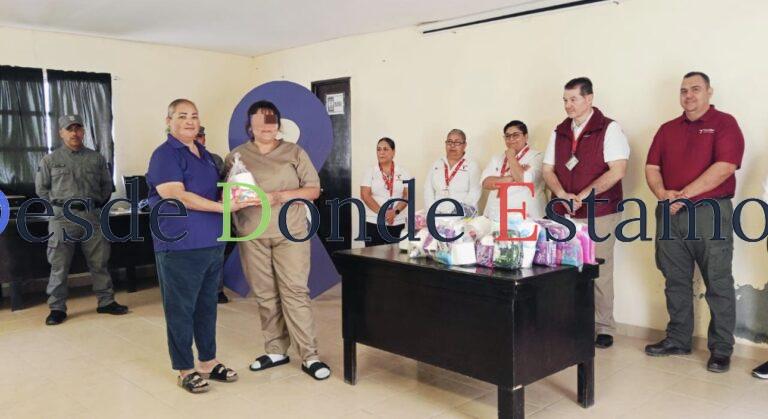 Entrega de kits de higiene a mujeres en CEDES Reynosa